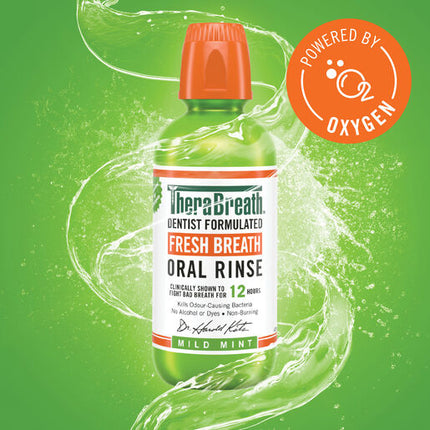 TheraBreath Mild Mint Oral Rinse 473ml