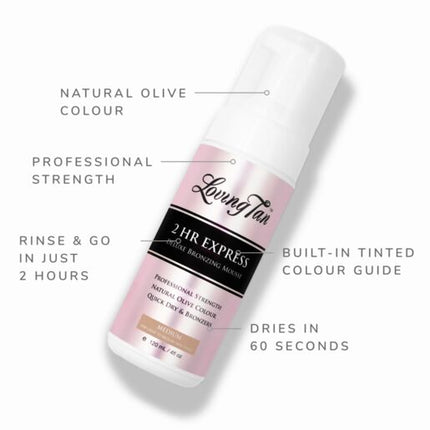 Loving Tan 2 Hour Express Deluxe Bronzing Mousse Medium 120mL