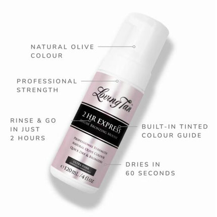 Loving Tan 2 Hour Express Ultra Dark Self Tanning Mousse 200ml