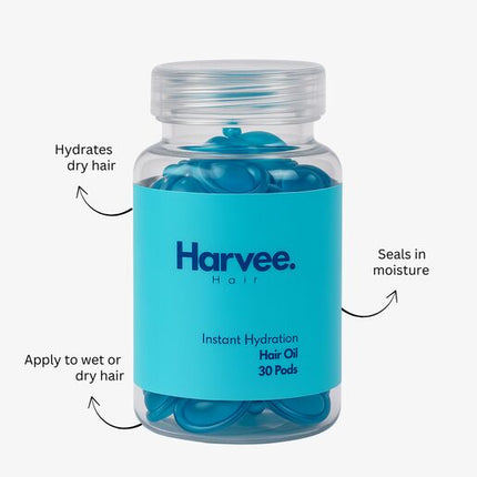 Harvee Hair Instant Hydration Hair Oil Pods 30