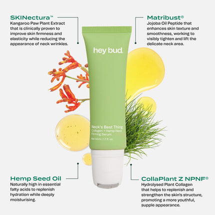 Hey Bud Collagen + Hemp Neck Firming Serum 50ml