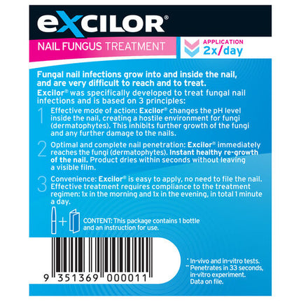 Excilor Fungal Nail Treatment Solution 3.3mL