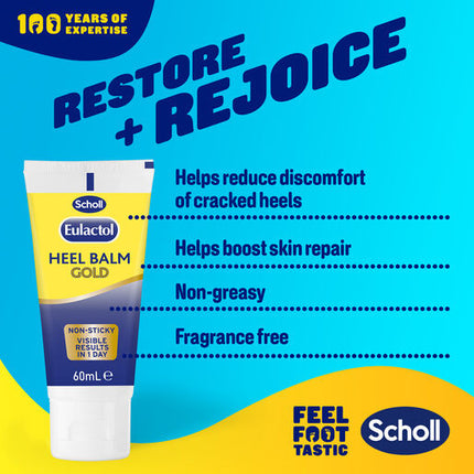 Scholl Eulactol Cracked Heel Balm Gold 60ml