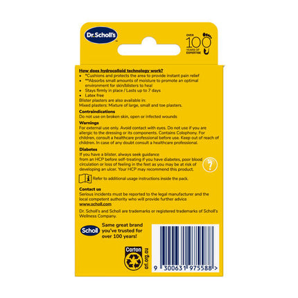Scholl Blister Plasters Large 5 Pack
