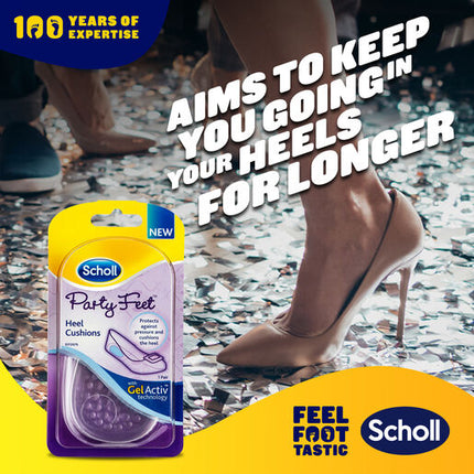 Scholl Party Feet Invisible Gel Heel Cushions