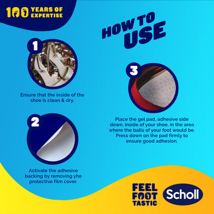 Scholl Party Feet Invisible Gel Heel Cushions