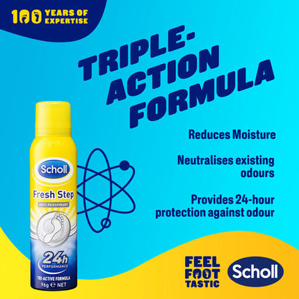 Scholl Fresh Step Antiperspirant Foot Spray 96g