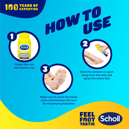 Scholl Fresh Step Antiperspirant Foot Spray 96g