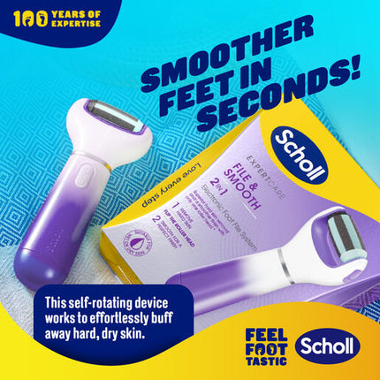 Scholl Expert Care 2-in-1 Electronic Foot File System