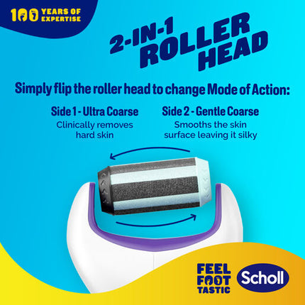 Scholl Expert Care 2-in-1 Electronic Foot File System