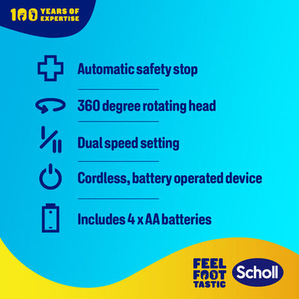Scholl Expert Care 2-in-1 Electronic Foot File System