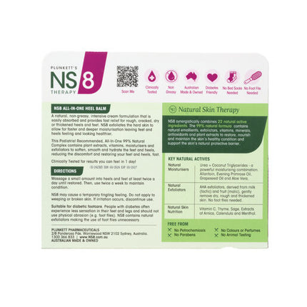 Plunkett's Nutri-Synergy NS-8 Heel Balm Complex 60g