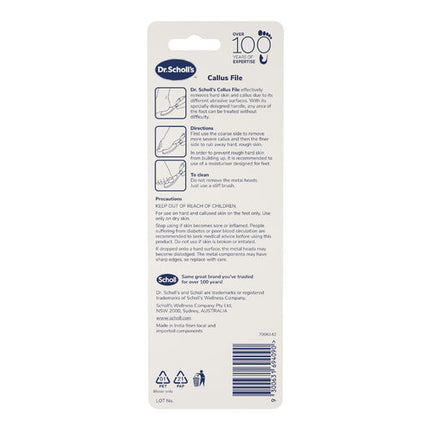Scholl Callus Hard Skin Manual File