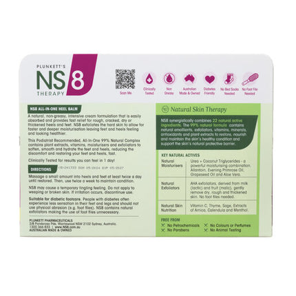Plunkett's Nutri-Synergy NS-8 Heel Balm Complex 125ml