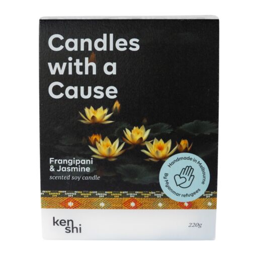 Kenshi Mid Size Candle Frangipani & Jasmine 220G