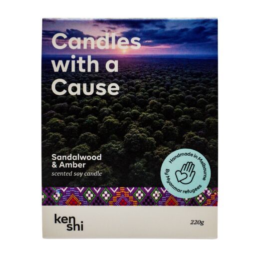 Kenshi Mid Size Candle Sandalwood & Amber 220G