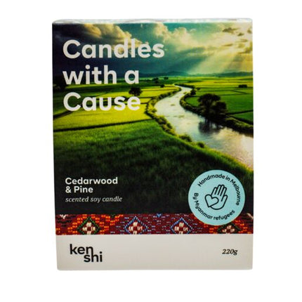 Kenshi Mid Size Candle Cedarwood & Pine 220G