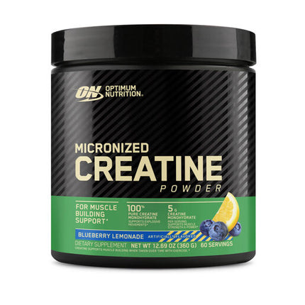 Optimum Nutrition Creatine Monohydrate Powder Blueberry Lemonade 60 Servings 360g