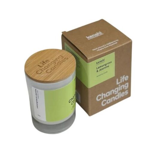 Kenshi Mid Size Candle Lemongrass & Jasmine 220G