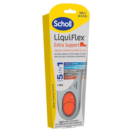 Scholl LiquiFlex Extra Support Insole Small