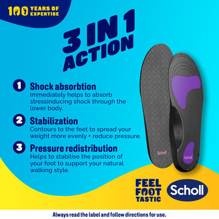 Scholl In Balance Pain Relief Plantar Fasciitis Orthotic Insole Medium