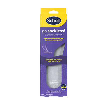 Scholl Go Sockless Cushioning Insoles