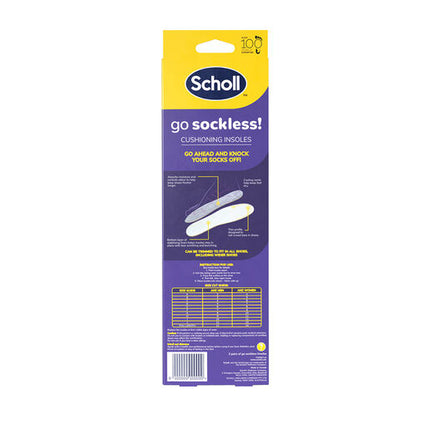 Scholl Go Sockless Cushioning Insoles