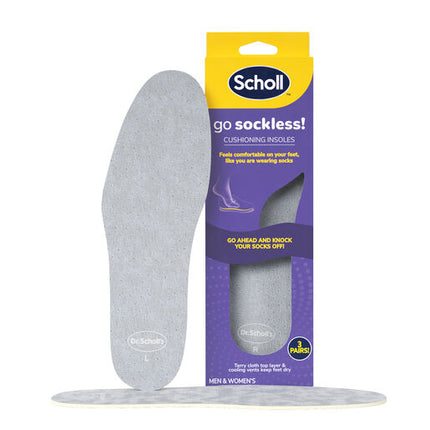 Scholl Go Sockless Cushioning Insoles