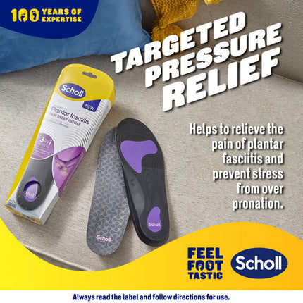 Scholl In Balance Pain Relief Plantar Fasciitis Orthotic Insole Small