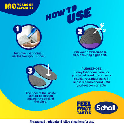 Scholl In Balance Pain Relief Plantar Fasciitis Orthotic Insole Small