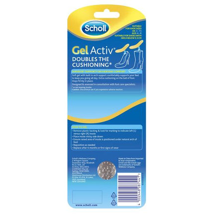 Scholl GelActiv Female Insoles for Everyday Heels