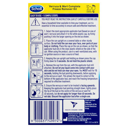 Scholl Verruca and Wart Complete Freeze Remover Kit