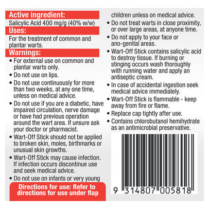 Wart Off Stick 5g