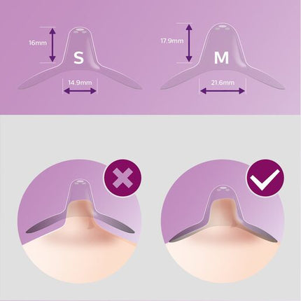 Avent Nipple Protector Shields Medium 21Mm 2Pk