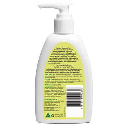 Thursday Plantation Tea Tree Gel Face Wash for Acne 236ml