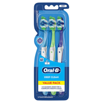 Oral-B Complete 5 Way Clean Soft Toothbrush - 3 Pack
