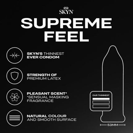 Skyn Supreme Feel Ultra-Thin Condoms 10 Pack