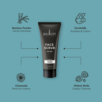 Sukin For Men Face Scrub 125ml