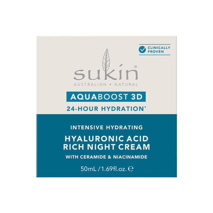 Sukin AquaBoost 3D Hyaluronic Acid Rich Night Cream 50ml