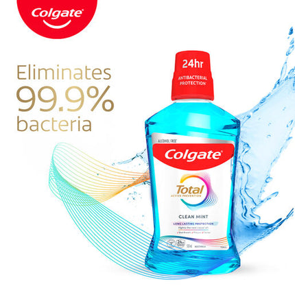 Colgate Total Active Prevention Clean Mint Mouthwash 500mL