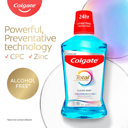 Colgate Total Active Prevention Clean Mint Mouthwash 500mL
