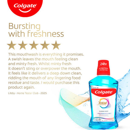 Colgate Total Active Prevention Clean Mint Mouthwash 500mL