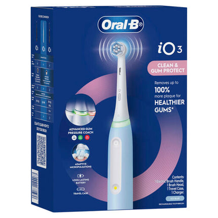 Oral-B iO3 Clean & Gum Protect Electric Toothbrush Ice Blue