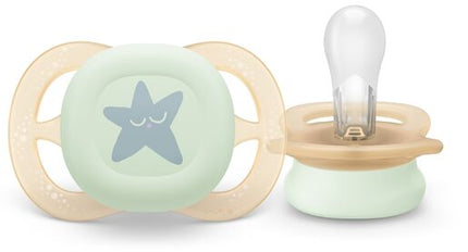Philips Avent Ultra Start Soother Nighttime Glow 0-2 months 2-pack