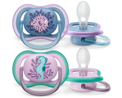 Philips Avent Ultra Air Soother, 6-18 months, Deco Mixed, 2-pack