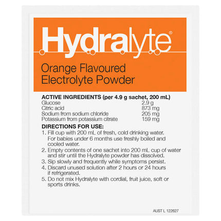 Hydralyte Fruity Bliss Multi Flavoured Electrolyte Powder 24s