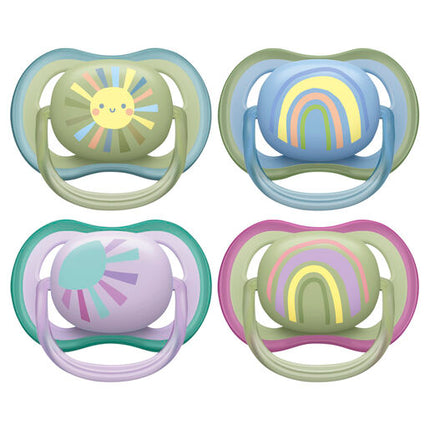 Philips Avent Ultra Air Soother, 0-6 months, Deco Mixed 2-pack
