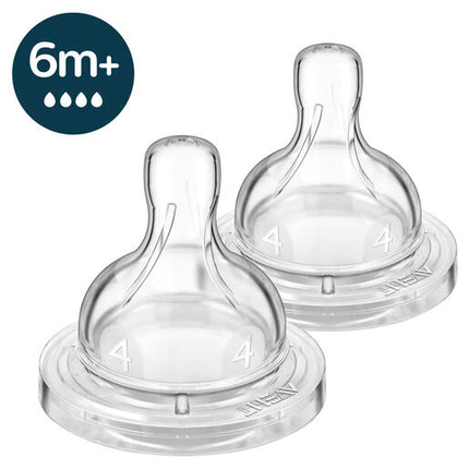 Avent Anti-Colic Fast Flow Teat 6m+ 2 Pack