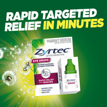 Zyrtec Levocabastine Hayfever & Allergy Eye Drops 4mL