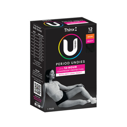 U by Kotex Thinx Period Undies Bikini Regular Size 12
